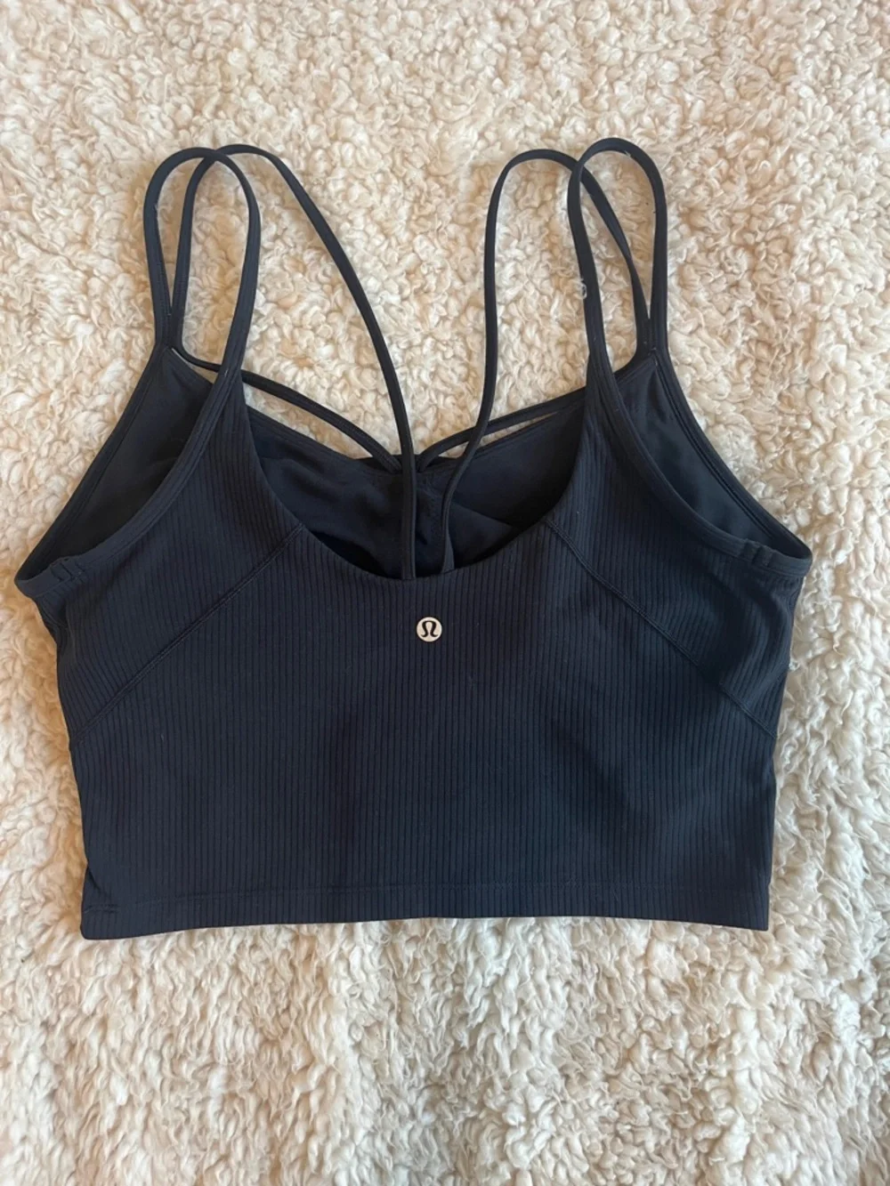 Lululemon athletica align Strappy Ribbed Tank in Black Size 12 - Picture 4 of 6